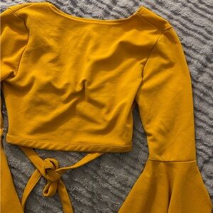 Elegant Mustard Yellow Women's Top